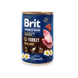 Brit Premium by Nature Junior, indyk z wątrobą, 400 g